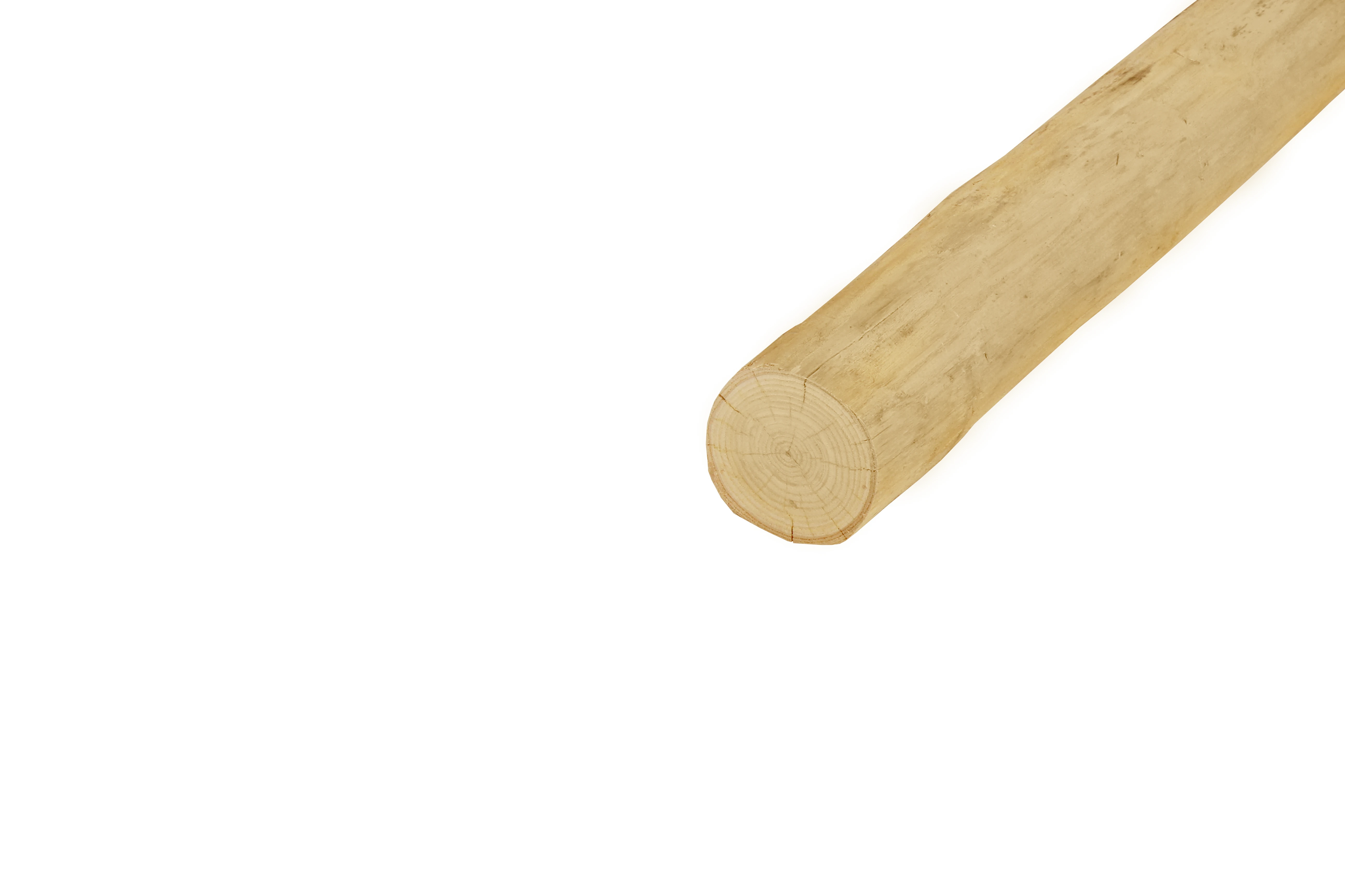 Kastanje Paal Ø 8/10 cm (80/100 mm) - Lengte 250 cm - Afbeelding 2